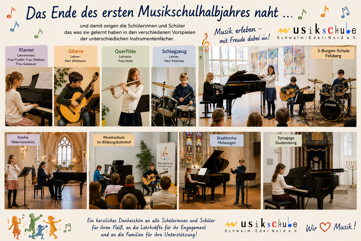 Vorspiele & Konzerte zum Schuljahresabschluss Juni 2026