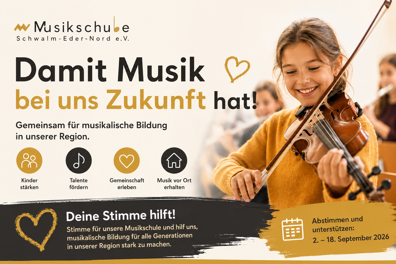 Ihre Stimme zählt ! Abstimmen bei SpardaVereint